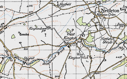 Old map of Broadmead Brook in 1946