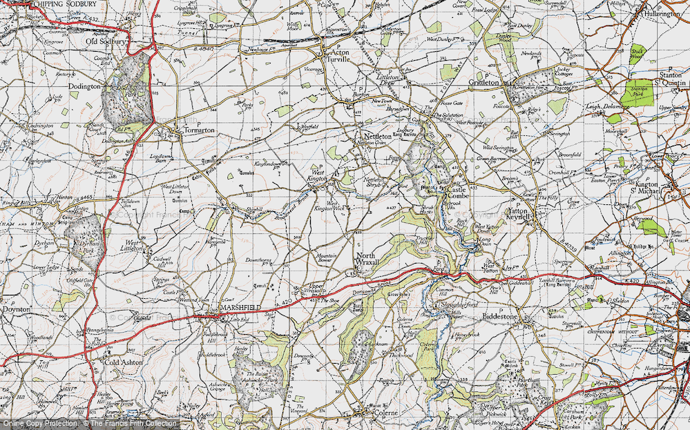 Old Map of West Kington Wick, 1946 in 1946