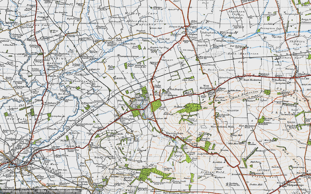 Old Map of West Knapton, 1947 in 1947