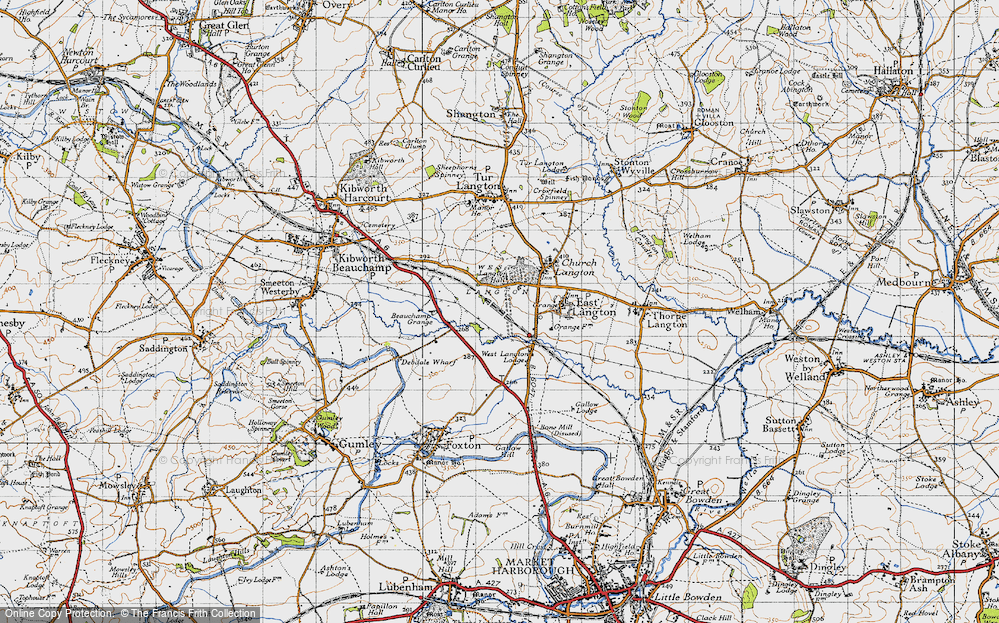 Old Map of West Langton, 1946 in 1946