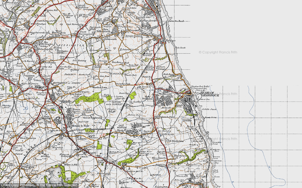 Old Map of West Lea, 1947 in 1947