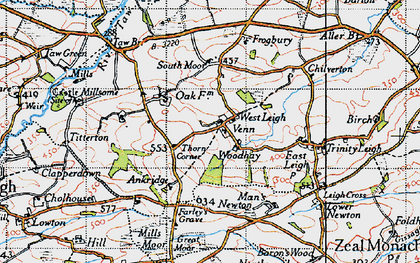 Old map of Ankridge in 1946