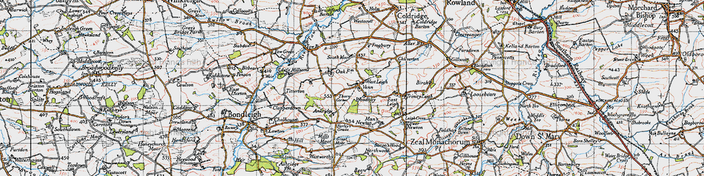 Old map of Ankridge in 1946