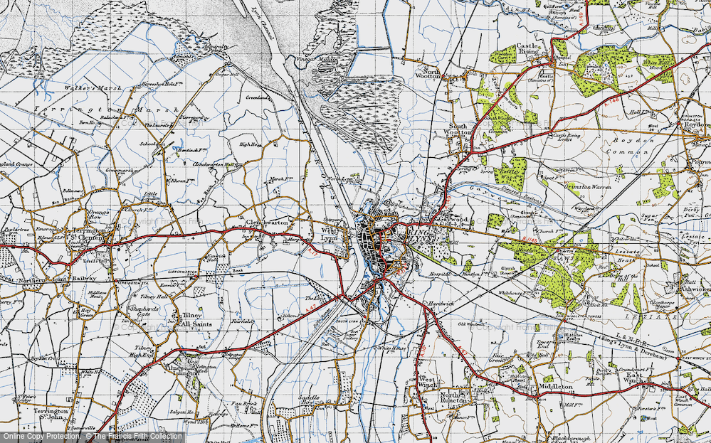 Old Map of West Lynn, 1946 in 1946
