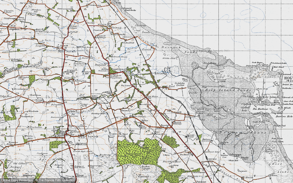 Old Map of West Mains, 1947 in 1947