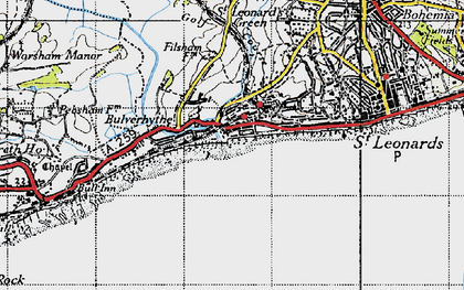 Old map of West Marina in 1940