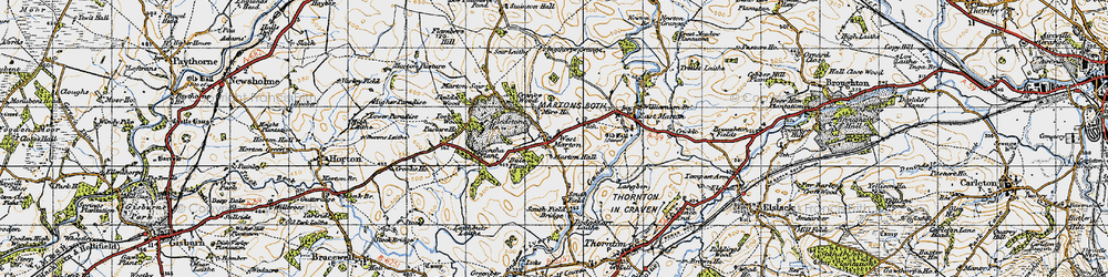 Old map of Bentha Plantn in 1947