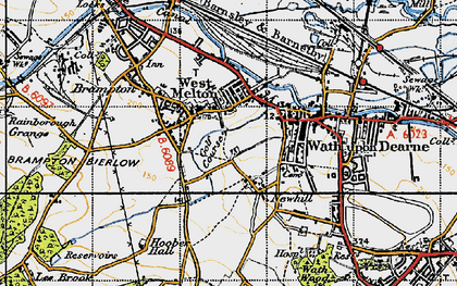 Old map of West Melton in 1947