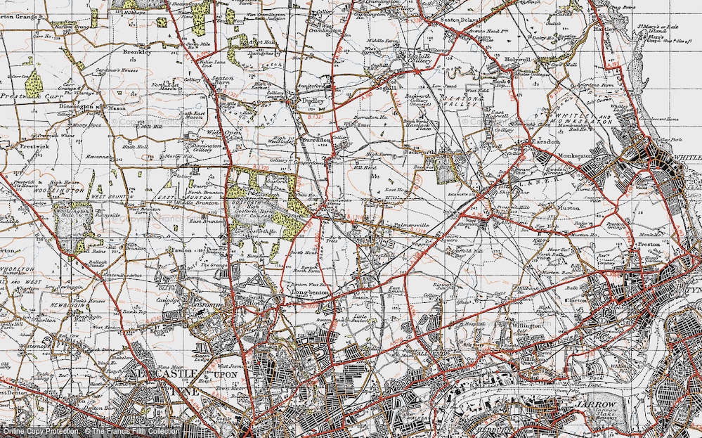 Old Map of West Moor, 1947 in 1947