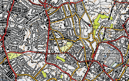 Old map of West Norwood in 1946