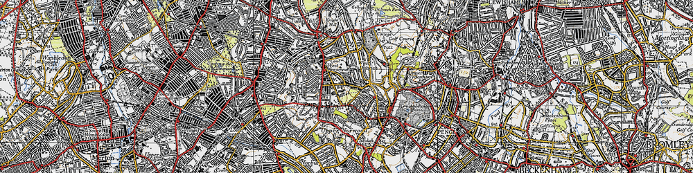 Old map of West Norwood in 1946