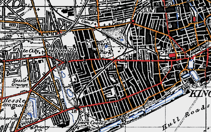 Old map of West Park in 1947