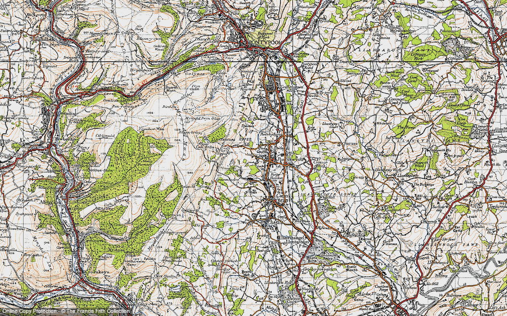 Old Map of West Pontnewydd, 1947 in 1947