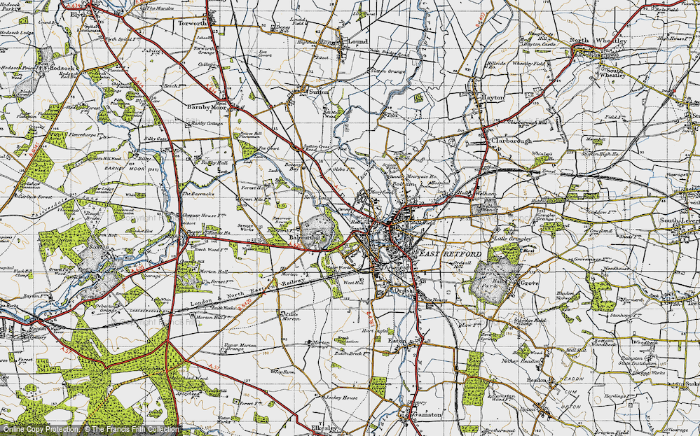 Old Map of West Retford, 1947 in 1947