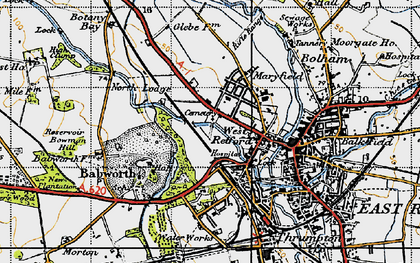Old map of West Retford in 1947