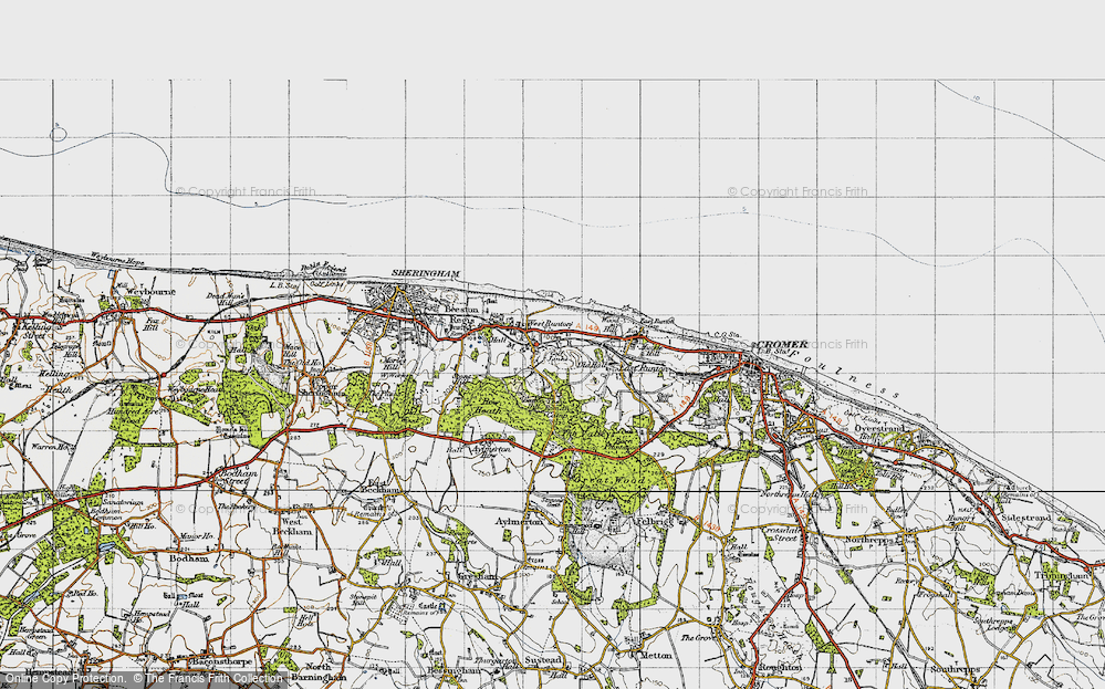 Old Map of West Runton, 1945 in 1945