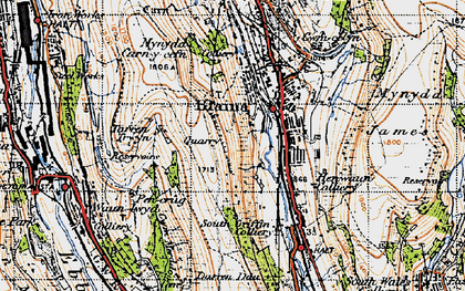 Old map of West Side in 1947