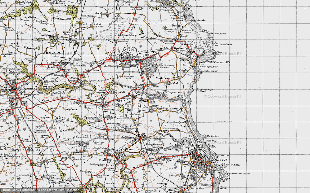 Old Map of West Sleekburn, 1947 in 1947