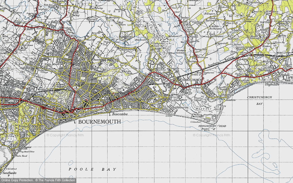 Old Map of West Southbourne, 1940 in 1940