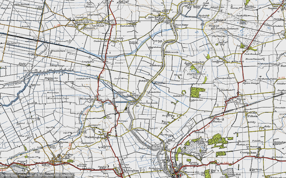 Old Map of West Stockwith, 1947 in 1947