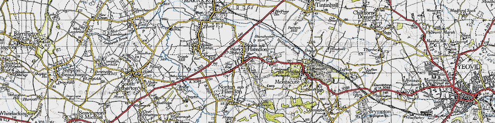 Old map of West Stoke in 1945