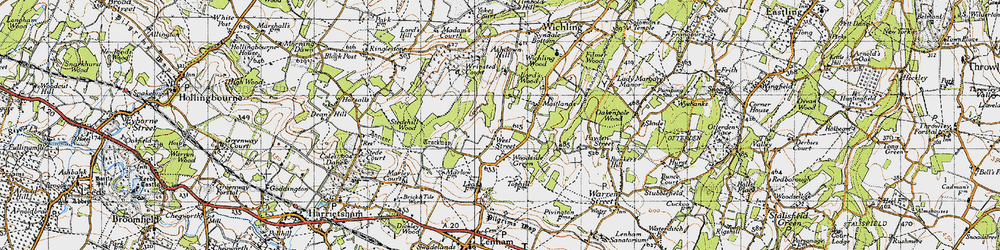 Old map of West Street in 1946