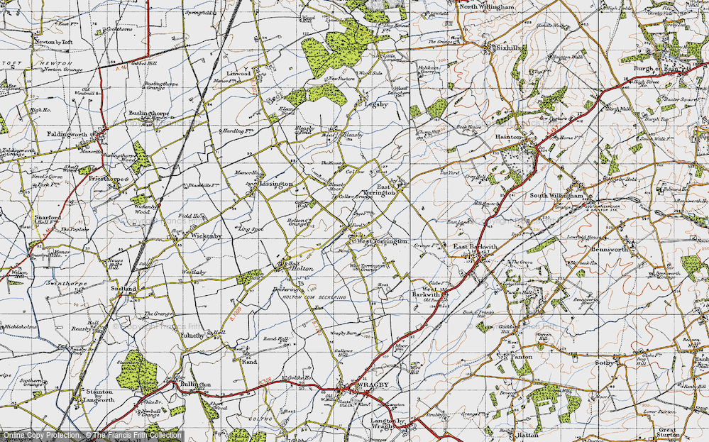 Old Map of West Torrington, 1946 in 1946