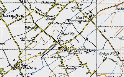 Old map of West Torrington in 1946