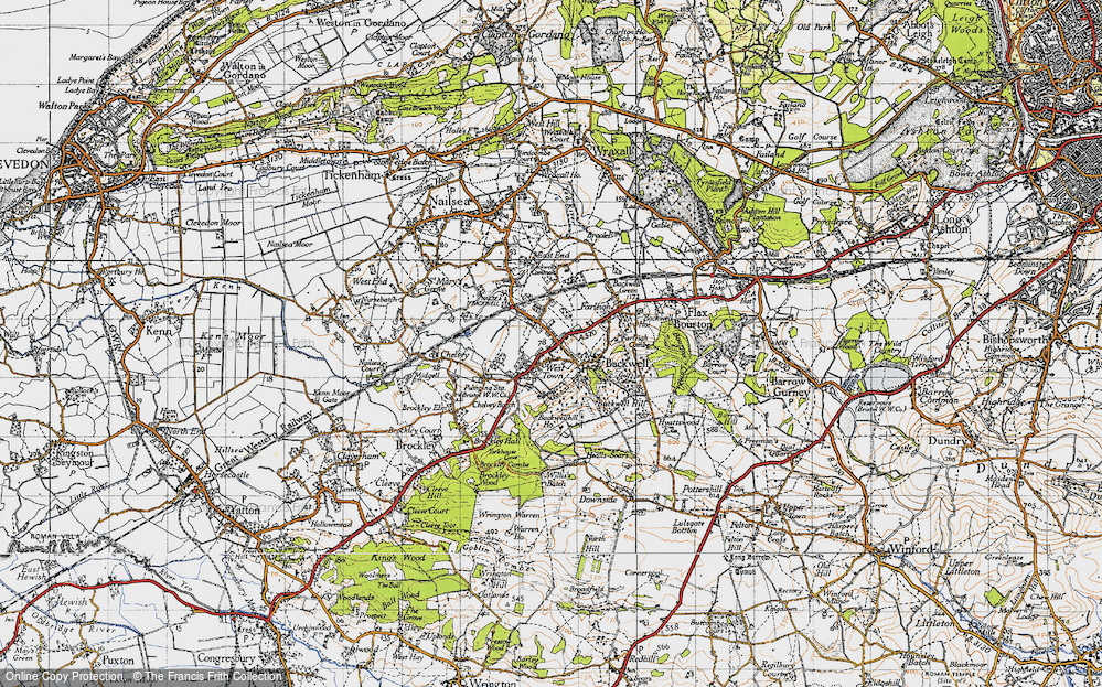 Old Map of West Town, 1946 in 1946