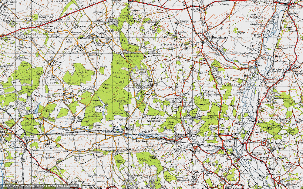 Old Map of West Tytherley, 1940 in 1940