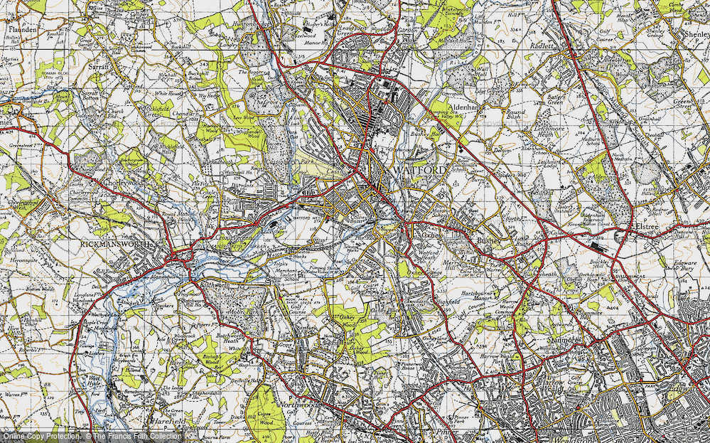 Old Map of West Watford, 1946 in 1946
