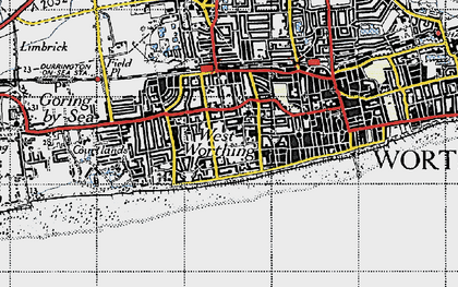 Old map of West Worthing in 1940