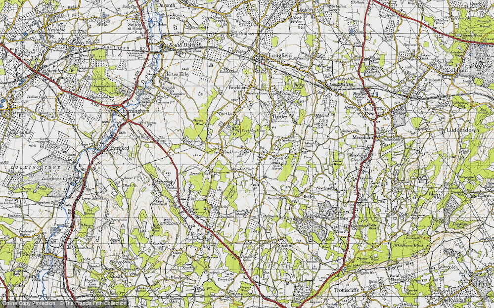 Old Map of West Yoke, 1946 in 1946