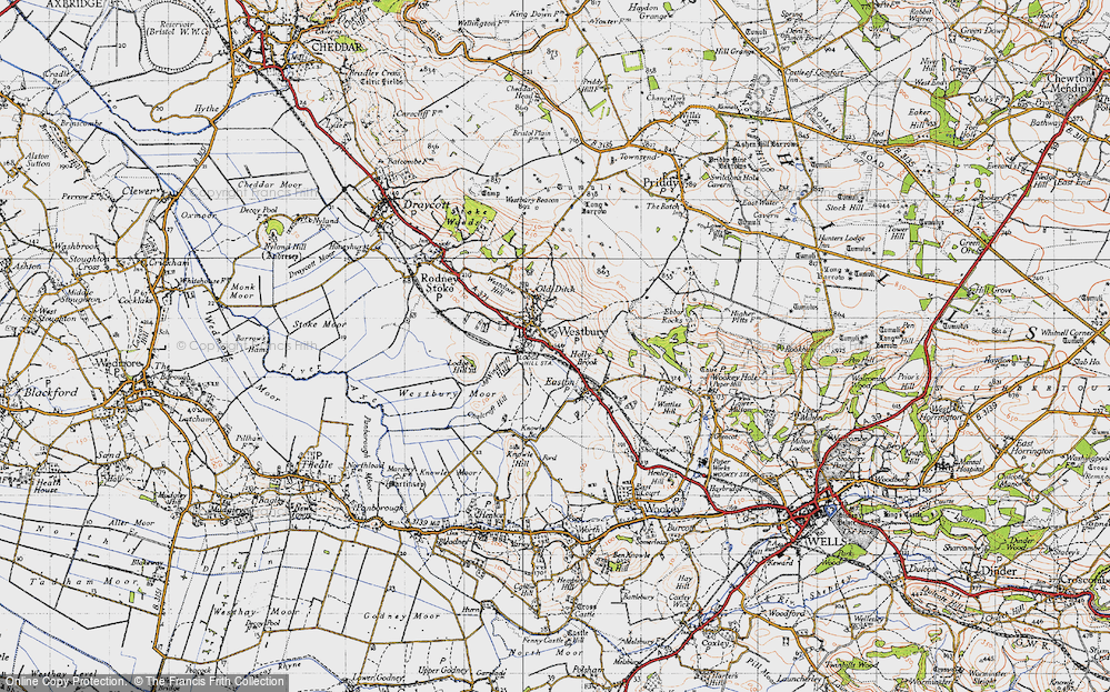 Old Map of Westbury-sub-Mendip, 1946 in 1946