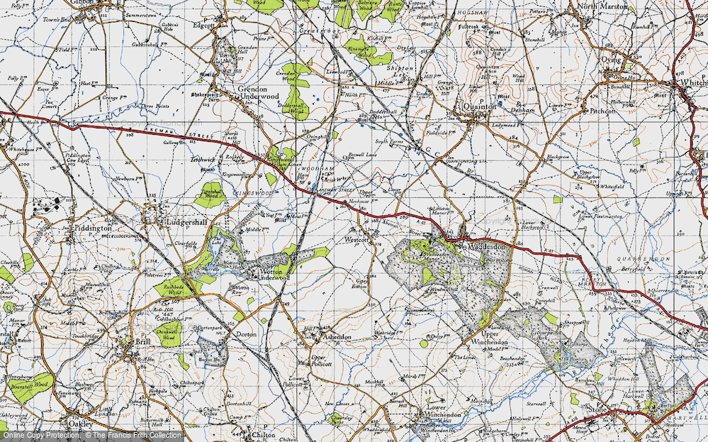 Old Map of Westcott, 1946 in 1946