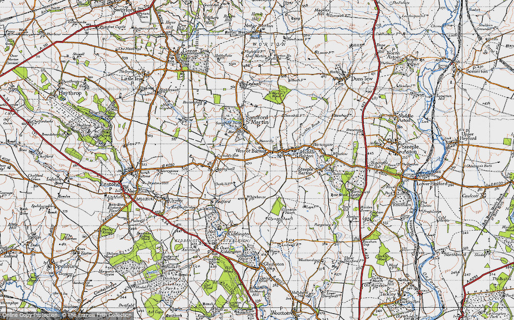 Old Map of Westcott Barton, 1946 in 1946