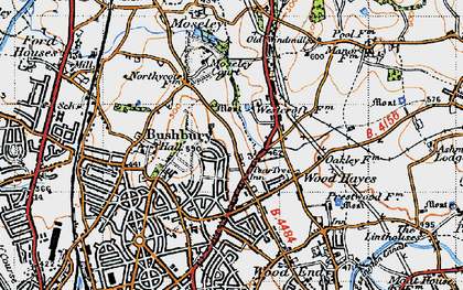 Old map of Westcroft in 1946