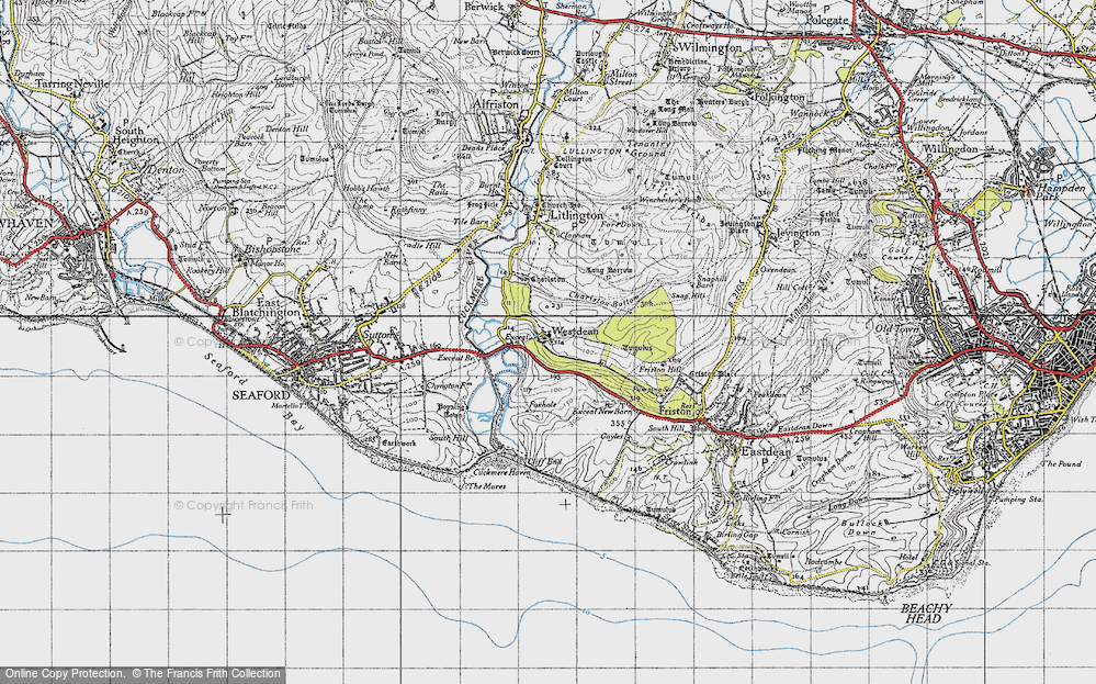 Old Map of Westdean, 1940 in 1940