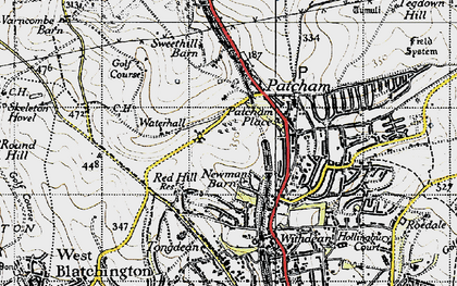 Old map of Westdene in 1940
