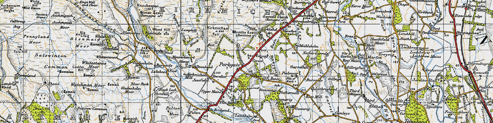 Old map of Wester Parkgate in 1947