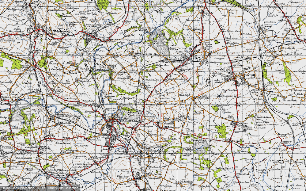 Old Map of Westerton, 1947 in 1947