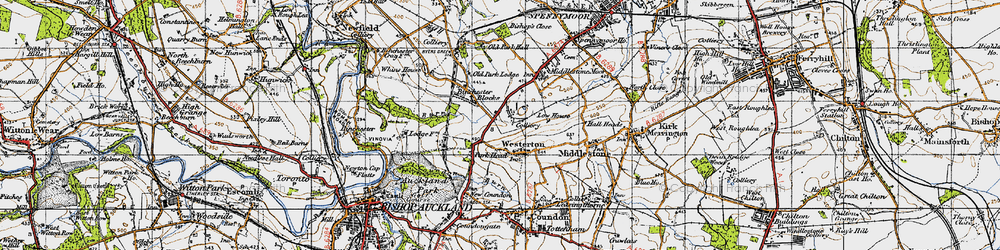 Old map of Westerton in 1947