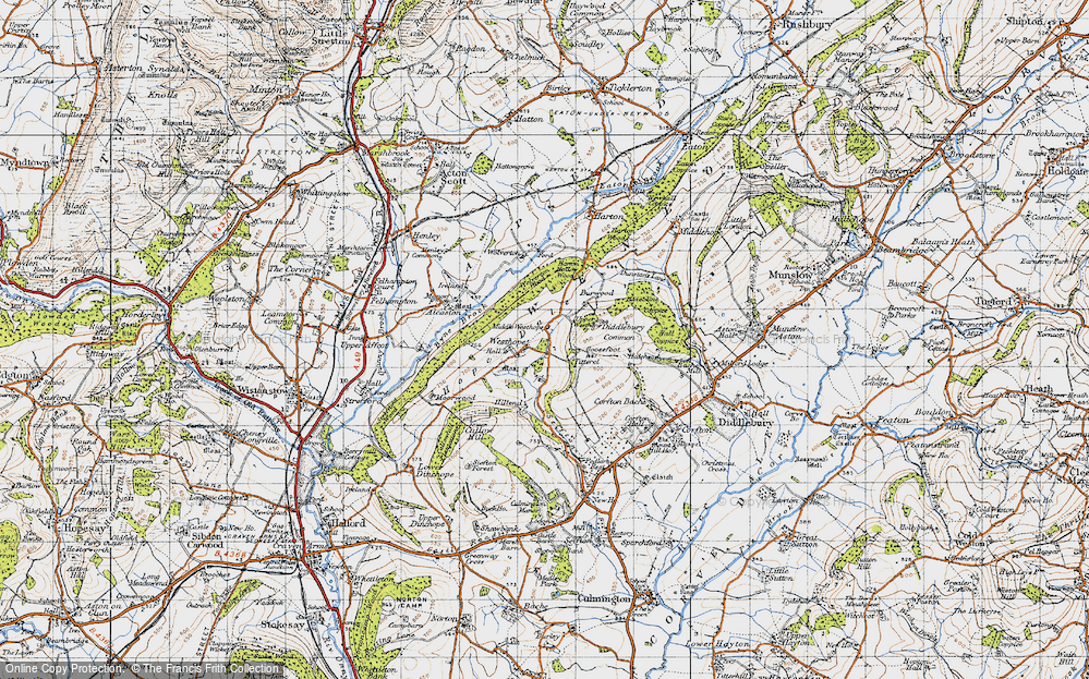 Old Map of Westhope, 1947 in 1947