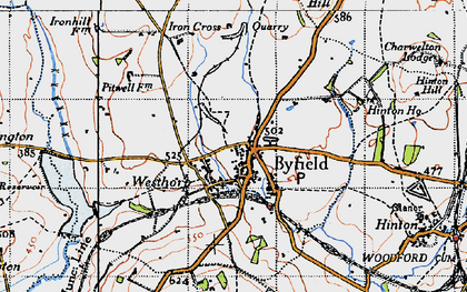Old map of Westhorp in 1946