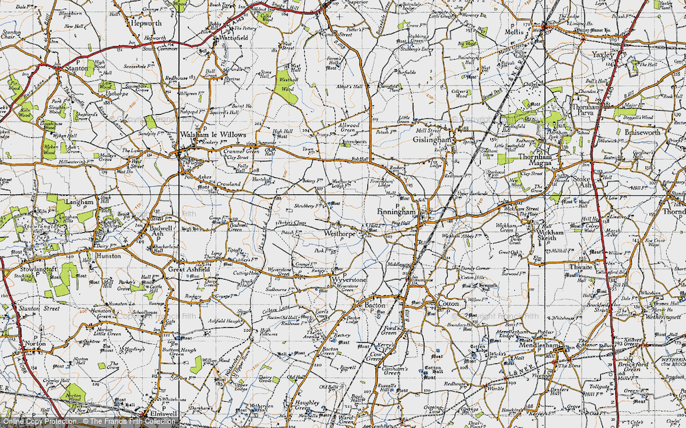Old Map of Westhorpe, 1946 in 1946