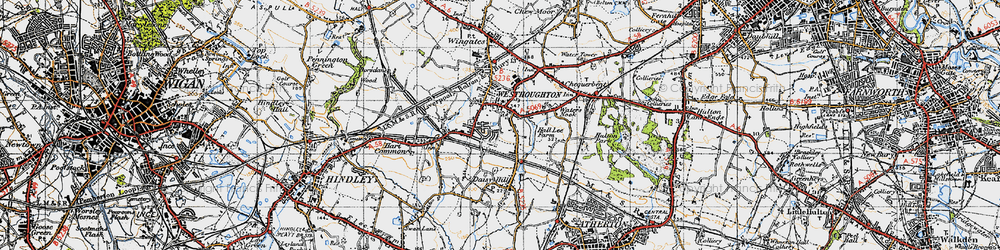 Old map of Westhoughton in 1947