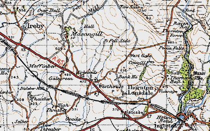 Old map of Westhouse in 1947