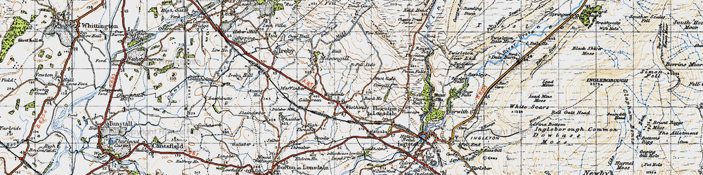 Old map of Westhouse in 1947