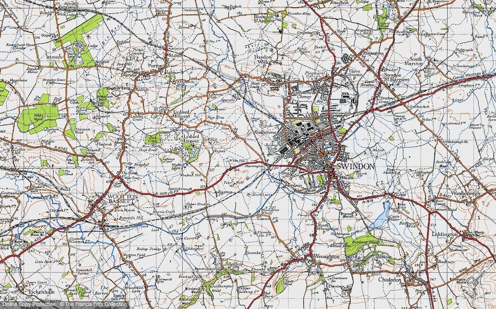 Old Map of Westlea, 1947 in 1947