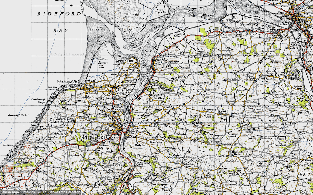 Old Map of Westleigh, 1946 in 1946